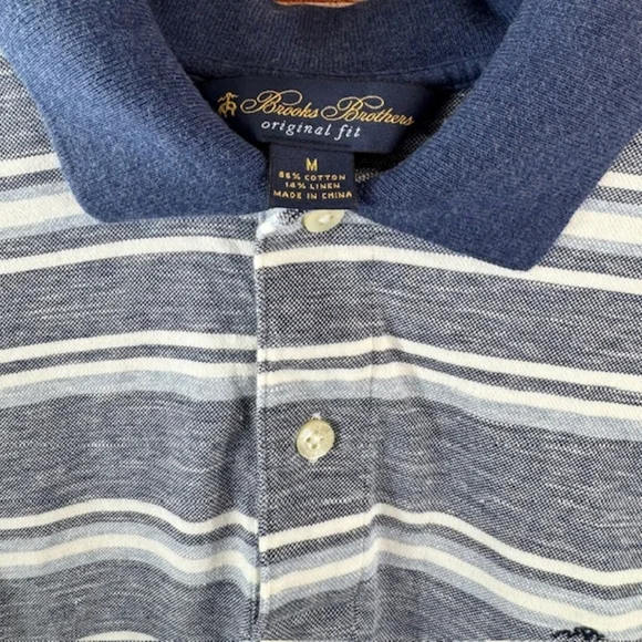 Brooks Brothers Men's Golf Polo Shirt Size MD - Picture 2 of 5
